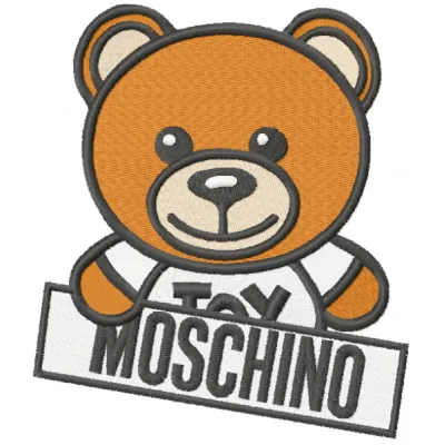 Oso Moschino Toy Logo Stitching Pattern for Fashion