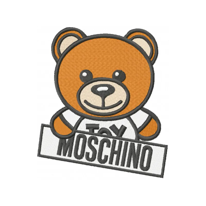 Oso Moschino Toy Logo Stitching Pattern for Fashion
