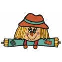 Cheerful Patchwork Scarecrow Stitching Pattern