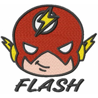 Baby Flash head embroidery design - Embroidery Design
