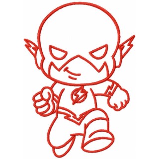 Baby flash one colored embroidery design - Embroidery Design