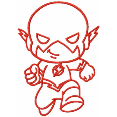 Baby Flash One-Color Stitching Pattern | Avengers