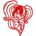 Modern Harley Quinn Stitching Pattern for Rebels