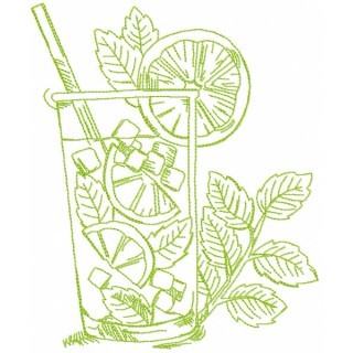 Spring margarita embroidery design - Embroidery Design