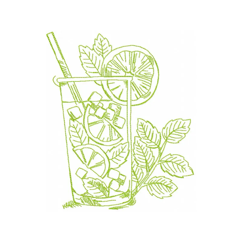 Spring Margarita Stitching Pattern for Kitchen Decor