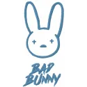Bad Bunny Logo Stitching Pattern for Fans