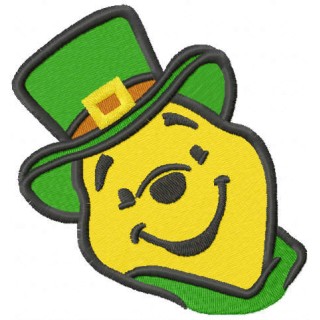 St patrick pooh embroidery design - Embroidery Design