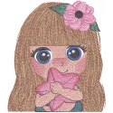 Little Mermaid Hugging Starfish Stitching Pattern