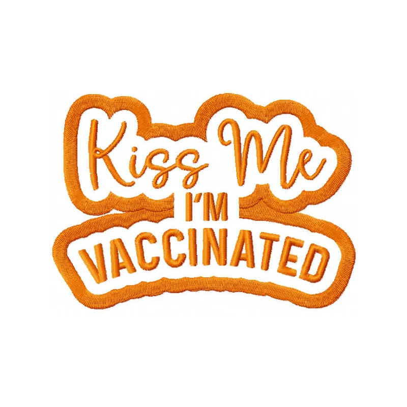 Vaccination Pride Stitching Pattern | One-Color Design