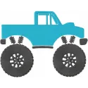 Monster Track Car Stitching Pattern | Automotive Design