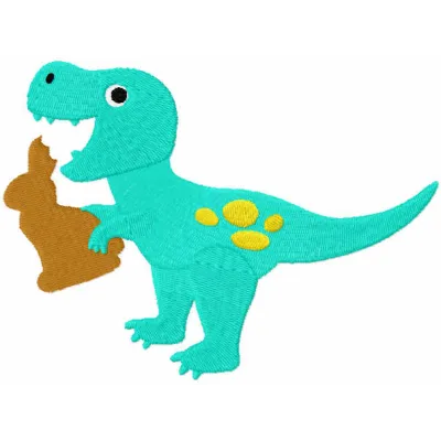 Dinosaur Chocolate Bunny Stitching Pattern for Easter