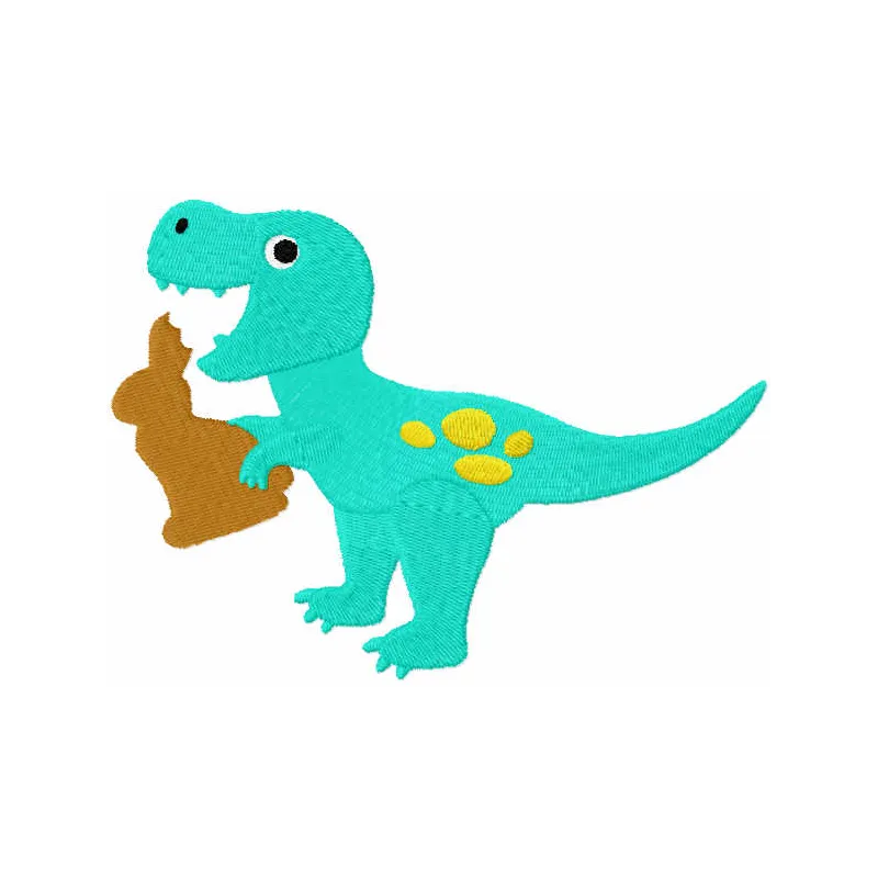 Dinosaur Chocolate Bunny Stitching Pattern for Easter