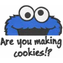 Cookie Monster Question Stitching Pattern for Kids