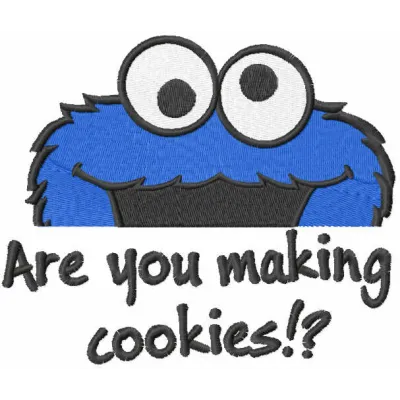 Cookie Monster Question Stitching Pattern for Kids