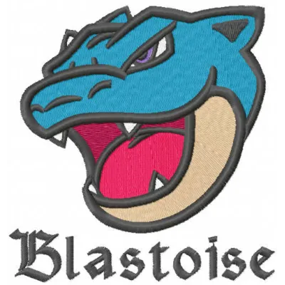 Blastoise Head Stitching Pattern for Pokemon Fans