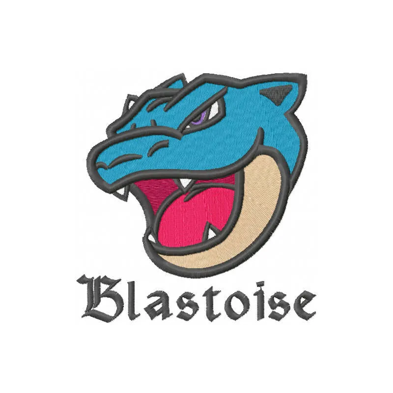 Blastoise Head Stitching Pattern for Pokemon Fans