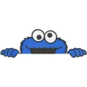 Cookie Monster Hiding Stitching Pattern for Baby Clothes
