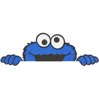 Cookie Monster Hiding Stitching Pattern for Baby Clothes