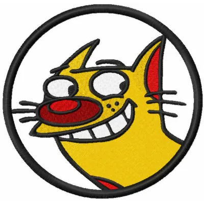 Playful Cat Cartoon Stitching Pattern for Crafters