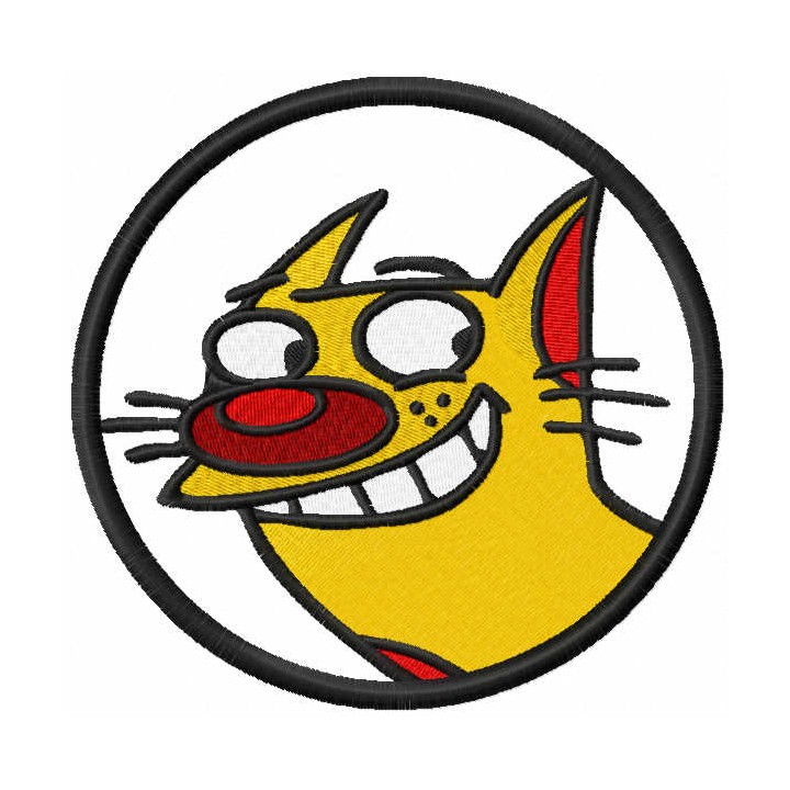 Cat nickelodeon embroidery design - Embroidery Design