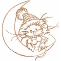 Charming Mouse & Crescent Stitching Pattern