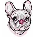 French Bulldog Stitching Pattern | Dog Lover's Design