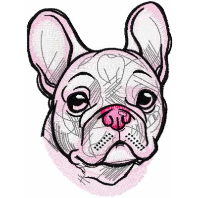 French Bulldog Stitching Pattern | Dog Lover's Design
