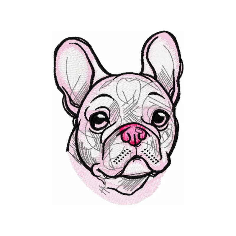 French Bulldog Stitching Pattern | Dog Lover's Design