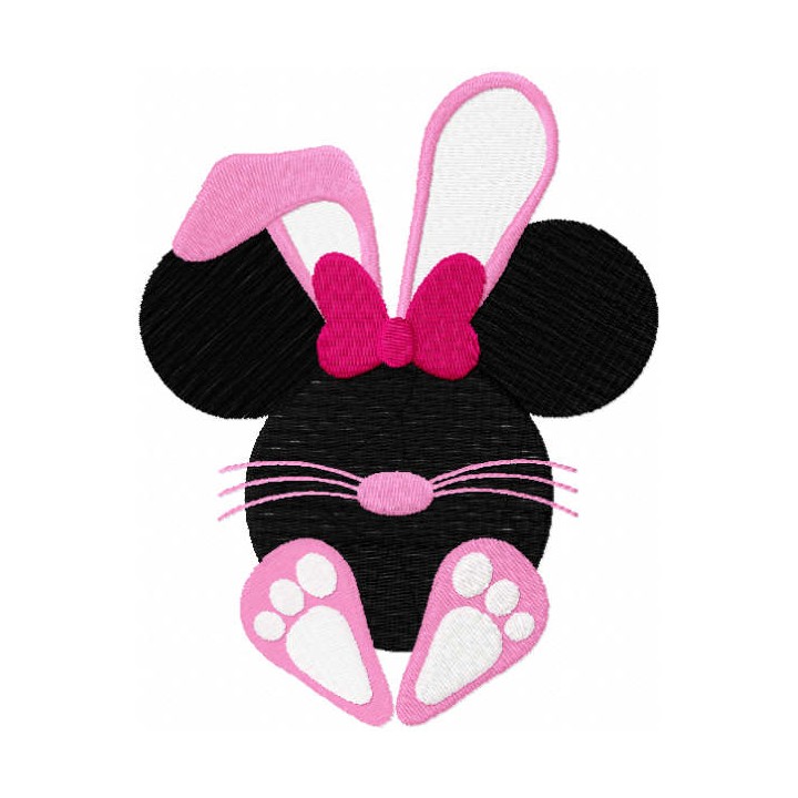 Happy easter baby minnie embroidery design - Embroidery Design