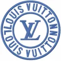 LV Round Logo Stitching Pattern for Fashion Lovers
