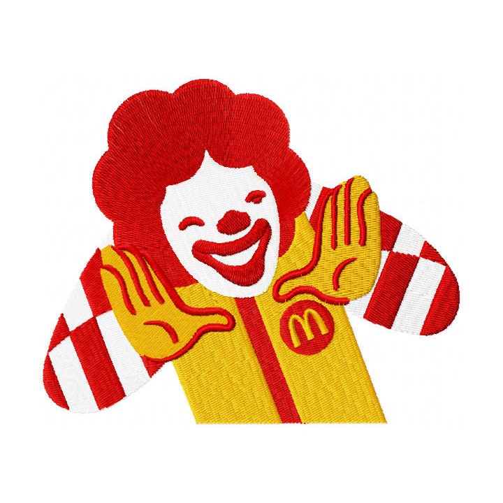 Don't worry Ronald embroidery design - Embroidery Design