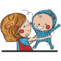 Playing with Brother Embroidery - Sibling Bond Design