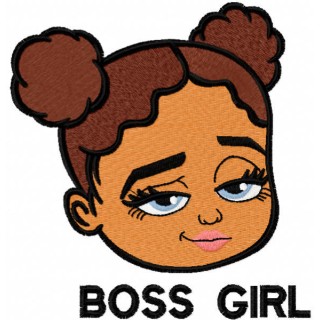 Boss girl embroidery design - Embroidery Design