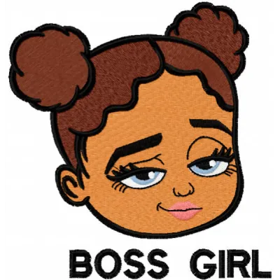 Boss Girl Cartoon Baby Stitching Pattern