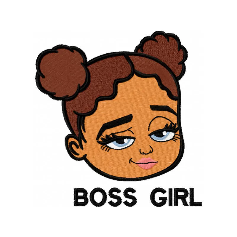 Boss Girl Cartoon Baby Stitching Pattern