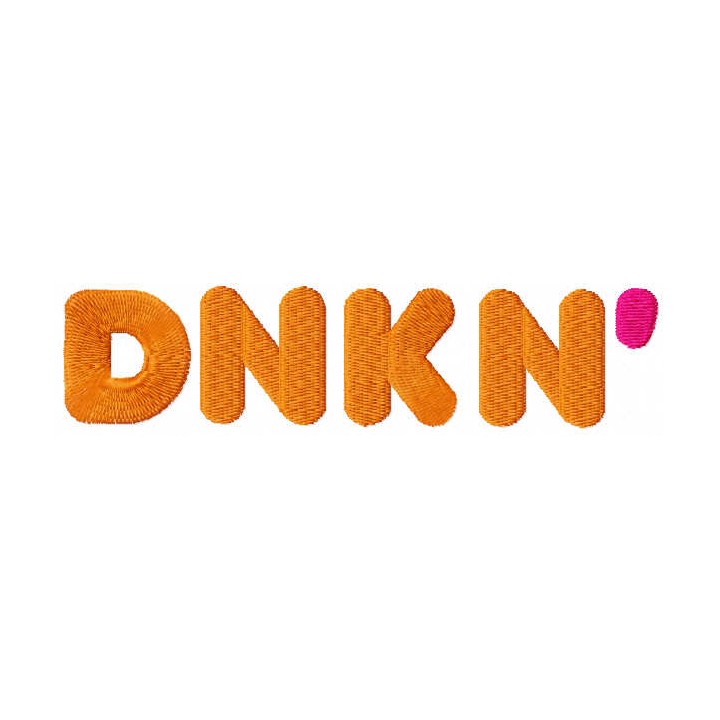 DNKN logo 2  embroidery design - Embroidery Design