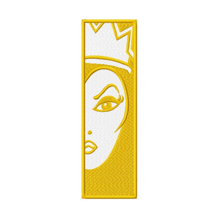 Maleficent bookmark embroidery design - Embroidery Design