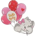 Adorable Baby Elephant Stitching Pattern for Nurseries