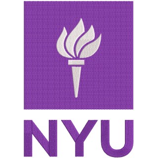 New York University logo embroidery design - Embroidery Design