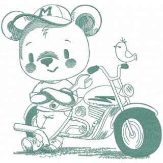 Fixed my motorcycle embroidery design - Embroidery Design