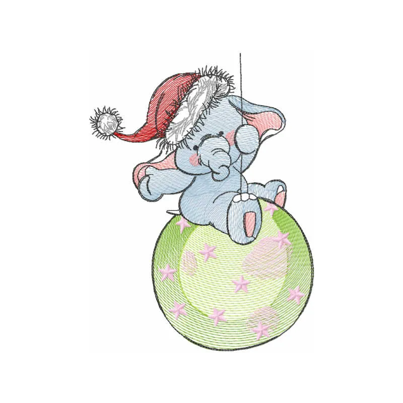 Tattered Christmas Circus Stitching Pattern for Kids