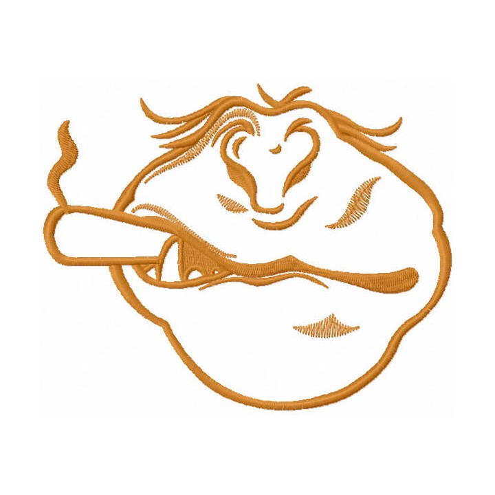 Monkey face mask embroidery design - Embroidery Design