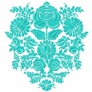 Big flower decoration embroidery design - Embroidery Design