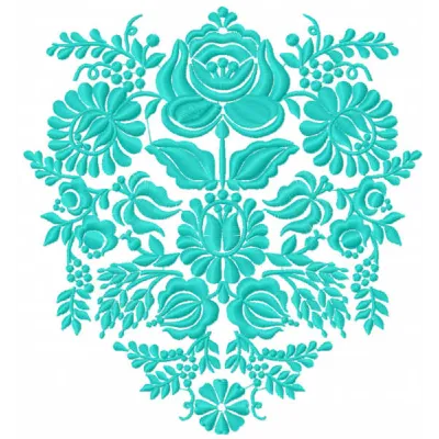 Big flower decoration embroidery design - Embroidery Design
