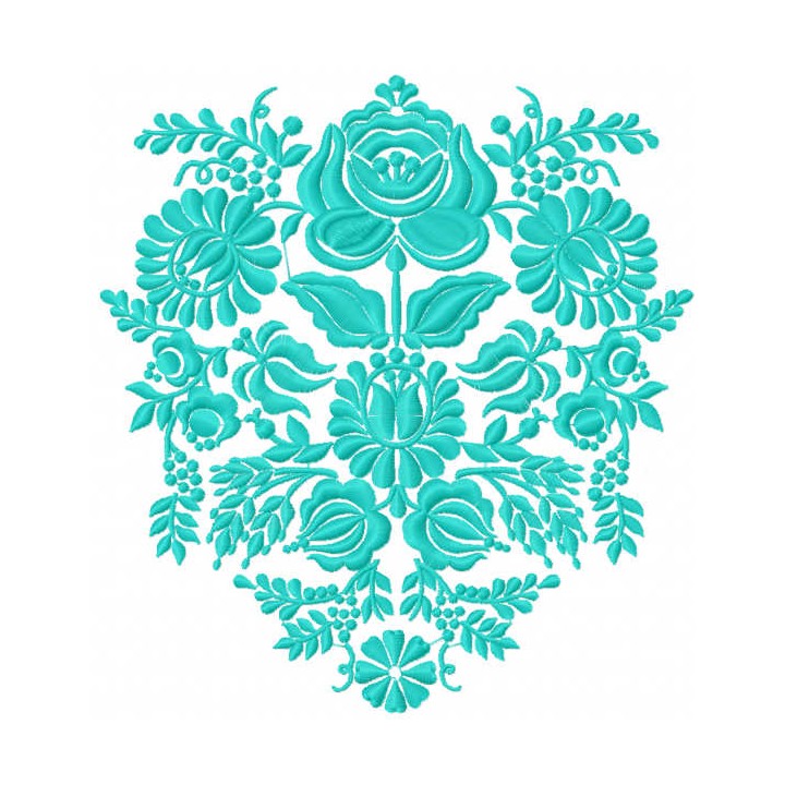 Big flower decoration embroidery design - Embroidery Design