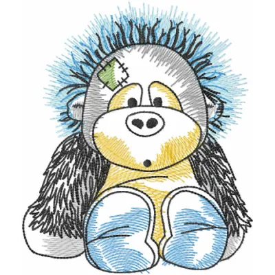 Charming Orangutan Embroidery Design Download