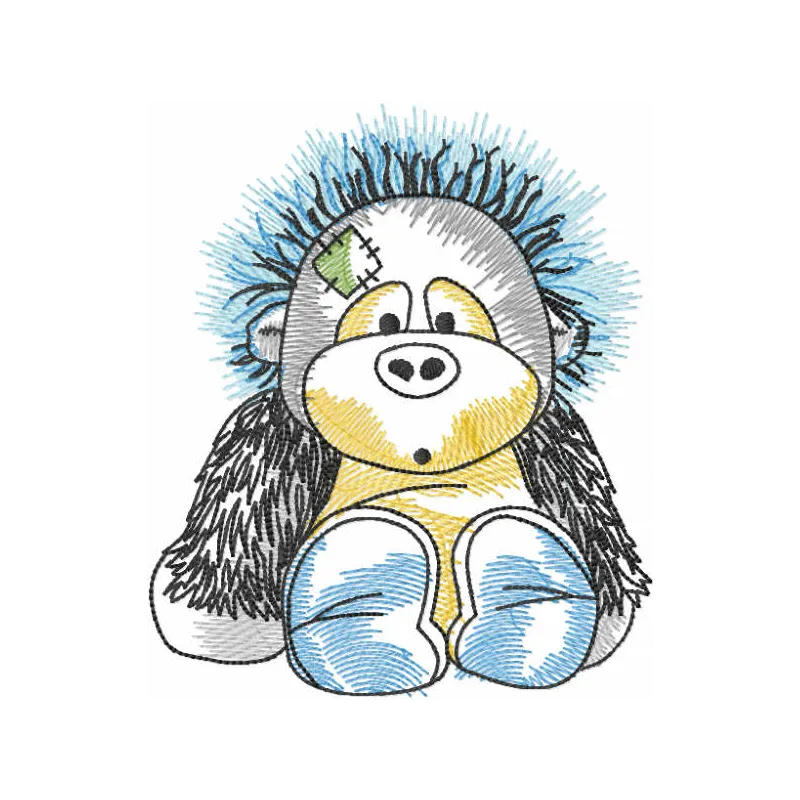 Charming Orangutan Embroidery Design Download