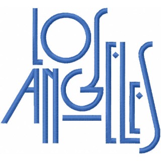 Los Angeles lettering embroidery design - Embroidery Design