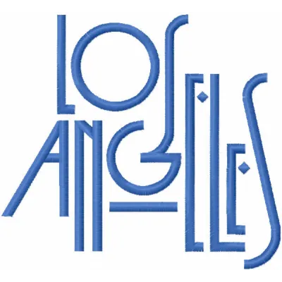 LA Lettering Stitching Pattern for Crafters