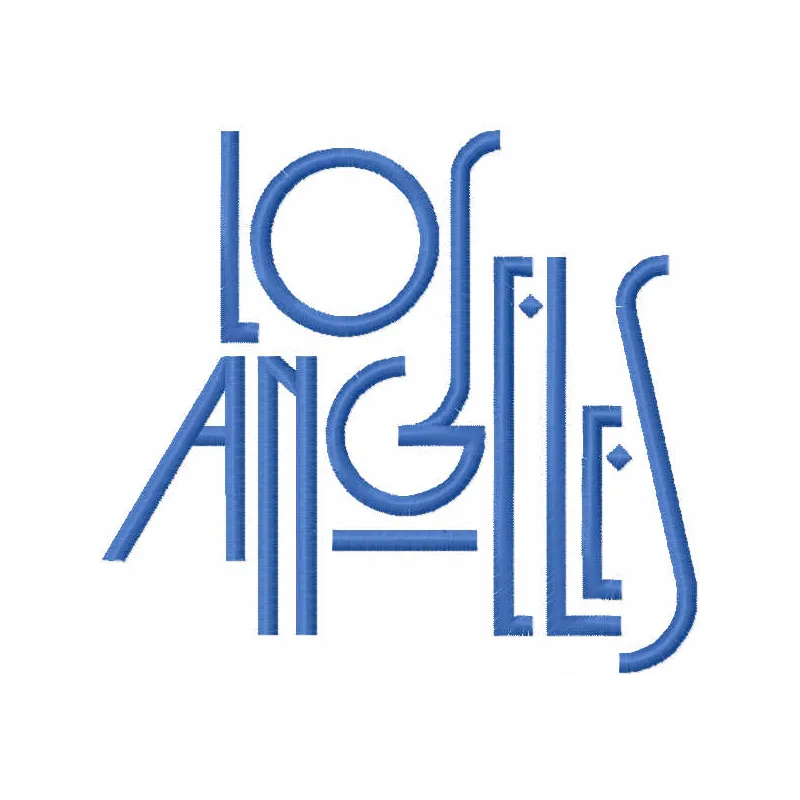 LA Lettering Stitching Pattern for Crafters